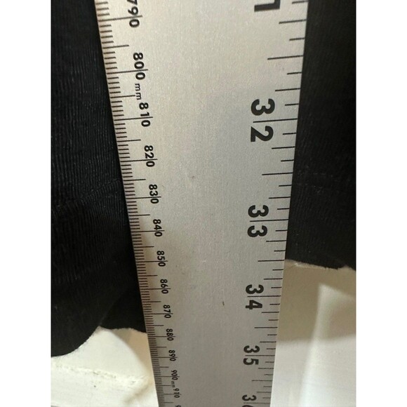 EILEEN FISHER Tunic Top Womens Size 2X Black Drapey V-Neck Asymmetrical - Picture 6 of 7